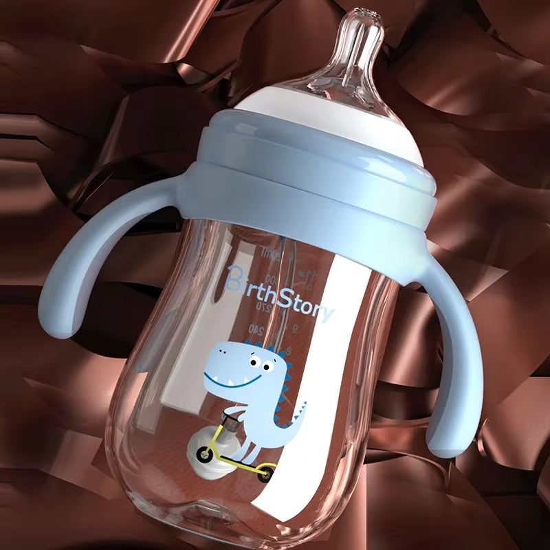 Wide Mouth Bottle Handles: Natural Grip Shanks for Baby Feeding, Compatible with Copolyester Nurser Bottles