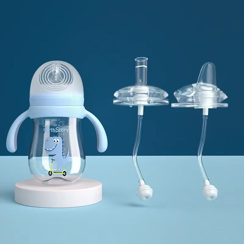 Wide Mouth Bottle Handles: Natural Grip Shanks for Baby Feeding, Compatible with Copolyester Nurser Bottles