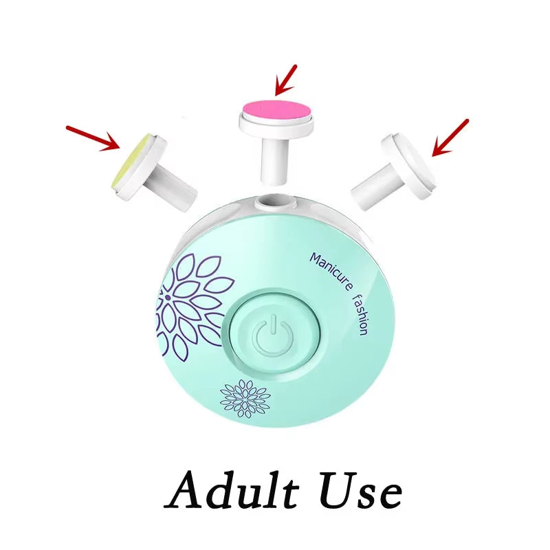 Baby Electric Nail Trimmer Kid Nail Polisher Tool Baby Care Kit Manicure Set Easy to Trim Nail Filer Clippers for Newborn