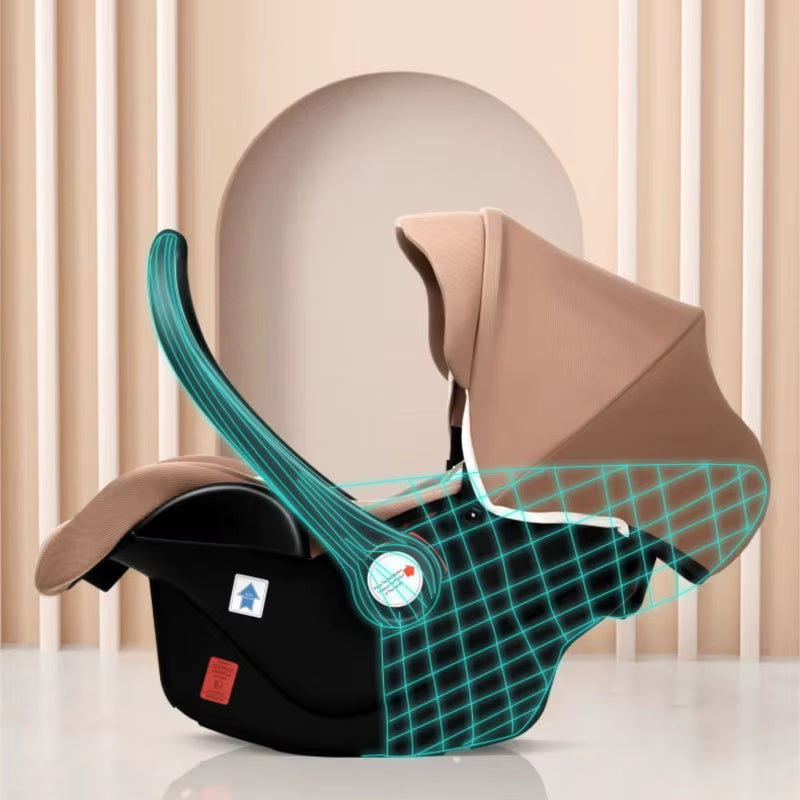 Newborn Baby Safety Seat Children'S Baby Car Seat Baby Carrier Car Portable Hand Basket to Sleep Rocking Chair Anti-Pressure