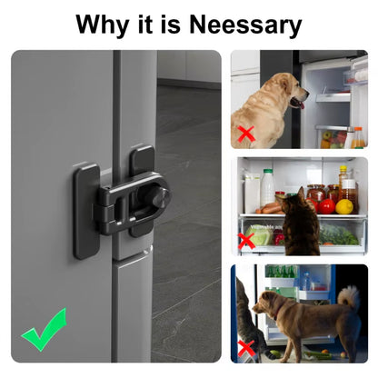 Child Safety Fridge Door Lock No Drill No Screw Childproof Refrigerator Lock Baby Safety Protection Locks for Cupboard Microwave