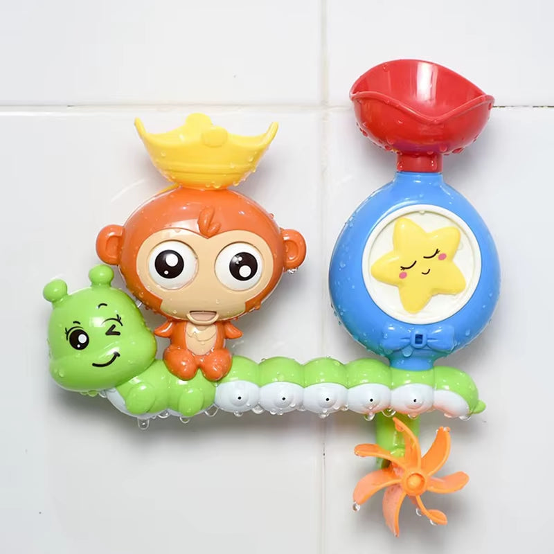 Baby Cartoon Monkey Classic Shower Bath Toy Animal Sprinkle Bathroom Swimming Bathing Shower Educational Toys for Kid Gift