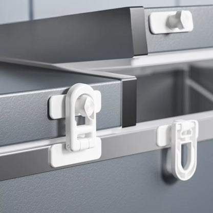 Child Safety Fridge Door Lock No Drill No Screw Childproof Refrigerator Lock Baby Safety Protection Locks for Cupboard Microwave