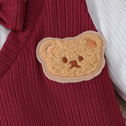 Newborn Baby Boy Bodysuit Lapel Bow College Style Long Sleeves Jumpsuit for 0-18 Months Baby Boys in Spring and Autumn Bodysuit