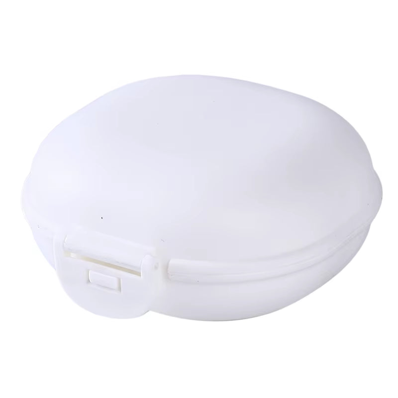 Color Soap Dish Box Case Holder Container Wash Shower Home Bathroom Sealed Soap Case round Travel Supplies Portable
