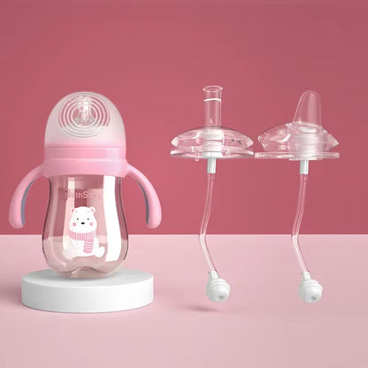 Wide Mouth Bottle Handles: Natural Grip Shanks for Baby Feeding, Compatible with Copolyester Nurser Bottles