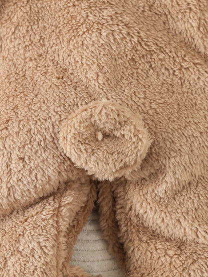 Autumn Winter Newborn Baby Rompers Warm Fleece Baby Boys Costume Baby Girls Clothing Animal Baby Pajamas Hooded Jumpsuits 0-1Y