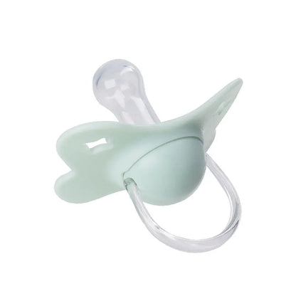 1PC Baby Pacifier Silicone Soother Newborn round Nipple BPA Free 100% Food Grade with PP Dust Proof Lid