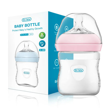 New 1PCS 150/240/330ML Baby PP Bottle Newborn Baby Bottle with Handle Milk Bottle Feeding Baby Bottles Newborn Feeding Supplies