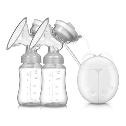 New Electric Double Breast Pump USB BPA Free Breast Pumps Baby Breast Feeding with Nursing Pads and Breast Milk Storage Gift Set