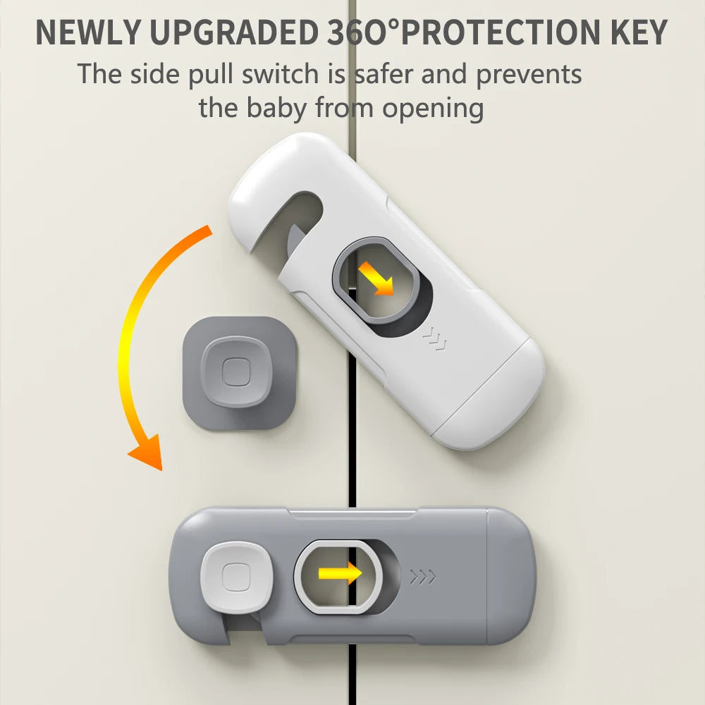 1/2/3/5Pcs Child Safety Cabinet Lock Security Protection Home Refrigerator Safety Buckle Baby Anti-Pinch Hand Drawer Door Locks