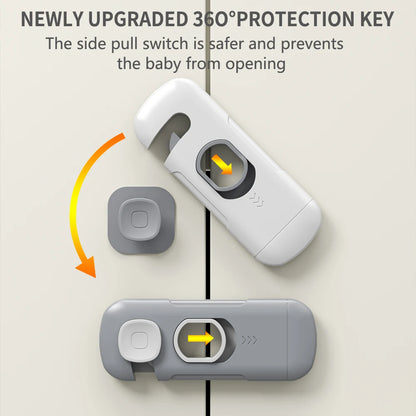 1/2/3/5Pcs Child Safety Cabinet Lock Security Protection Home Refrigerator Safety Buckle Baby Anti-Pinch Hand Drawer Door Locks