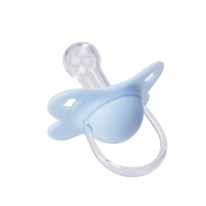 1PC Baby Pacifier Silicone Soother Newborn round Nipple BPA Free 100% Food Grade with PP Dust Proof Lid