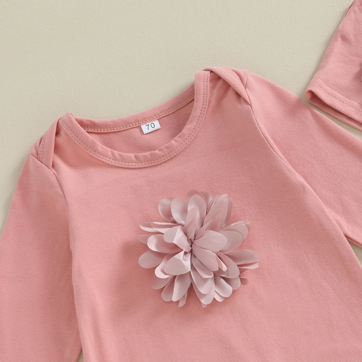 2 Cs Newborn Rompers Spring Autumn Baby Girl Clothes Floral Cotton Blend Jumpsuit Overall + Hat Suit for 0-18 Months