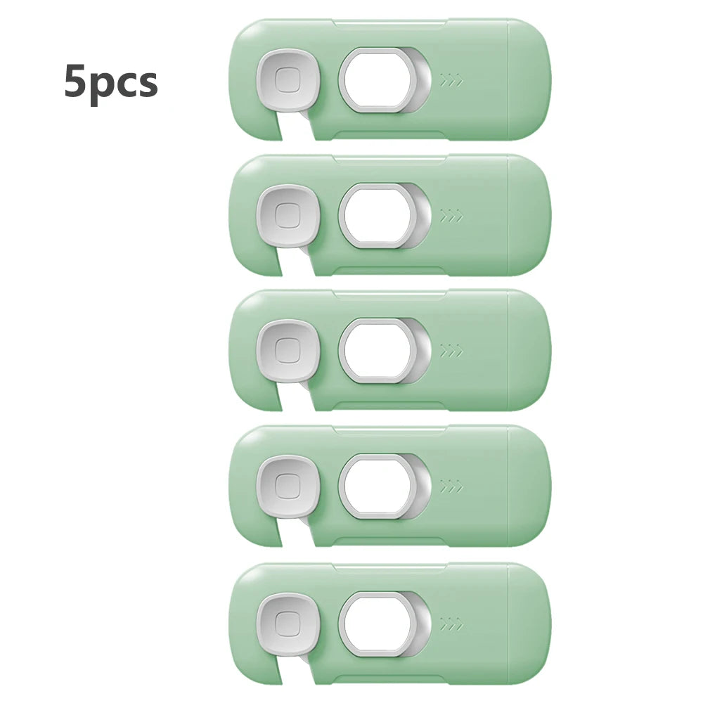 1/2/3/5Pcs Child Safety Cabinet Lock Security Protection Home Refrigerator Safety Buckle Baby Anti-Pinch Hand Drawer Door Locks