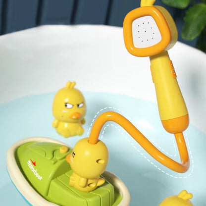Baby Shower Bathroom Water Playing Little Yellow Duck Flower Shower Divine Device Water Spray Water Playing Toy