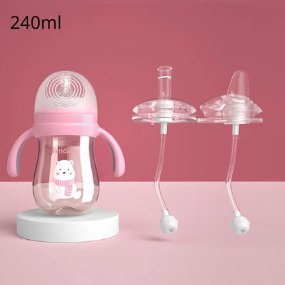 Wide Mouth Bottle Handles: Natural Grip Shanks for Baby Feeding, Compatible with Copolyester Nurser Bottles