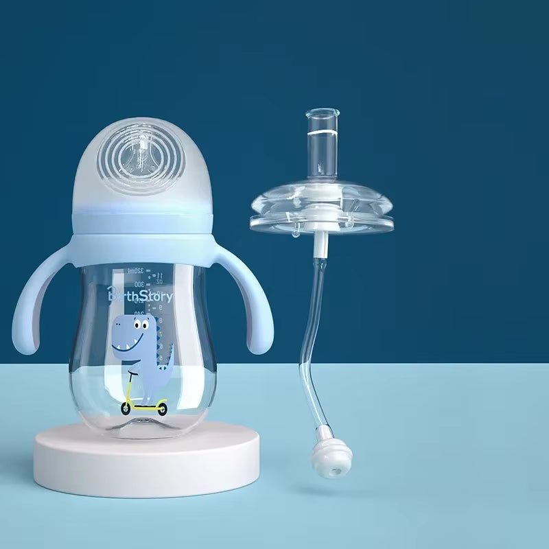 Wide Mouth Bottle Handles: Natural Grip Shanks for Baby Feeding, Compatible with Copolyester Nurser Bottles