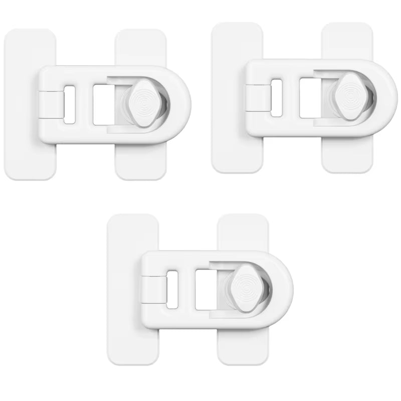 Child Safety Fridge Door Lock No Drill No Screw Childproof Refrigerator Lock Baby Safety Protection Locks for Cupboard Microwave