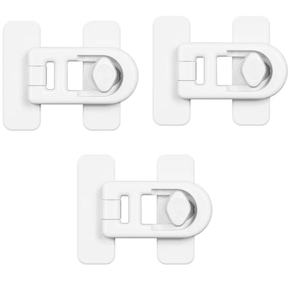 Child Safety Fridge Door Lock No Drill No Screw Childproof Refrigerator Lock Baby Safety Protection Locks for Cupboard Microwave